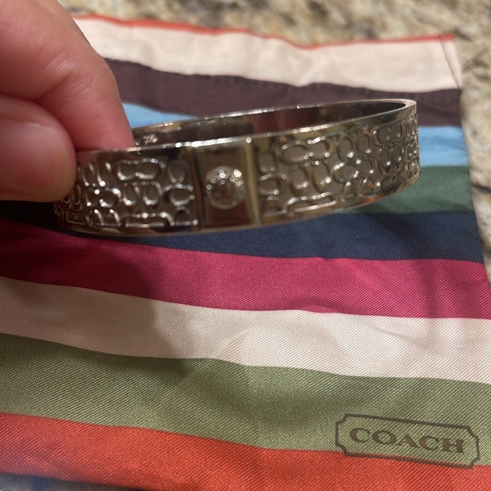 Silver Coach Bangle - image 2